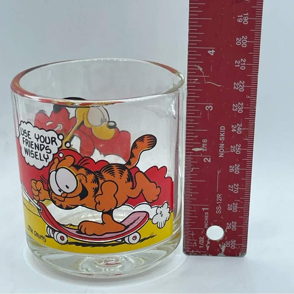 Rare Vintage 1978 McDonald’s Garfield and Odie Collectors Glass Mug Jim‎ Davis